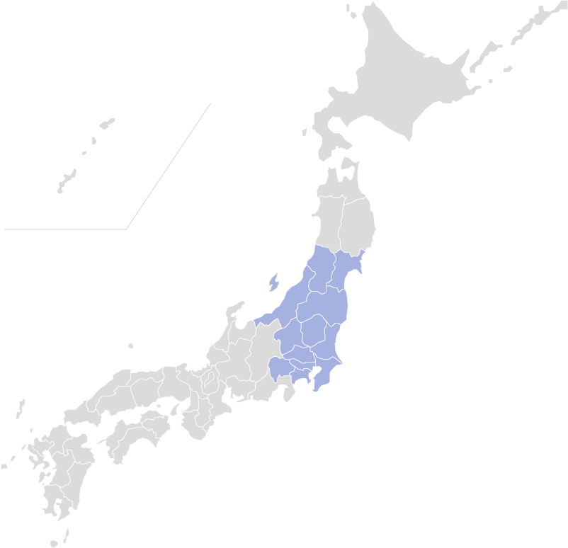 対応エリアを示す地図イメージ