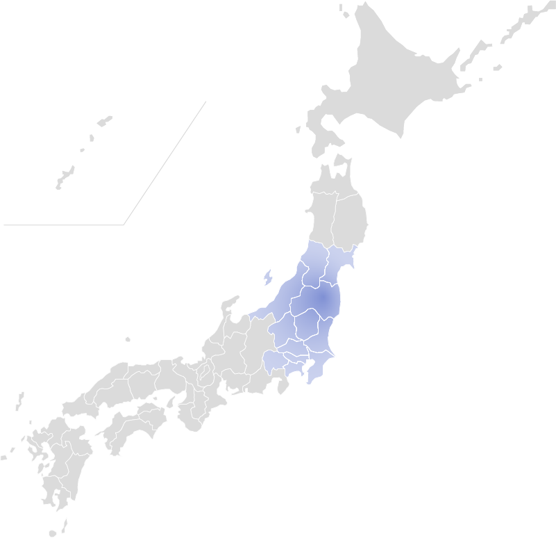 対応エリアを示す地図イメージ